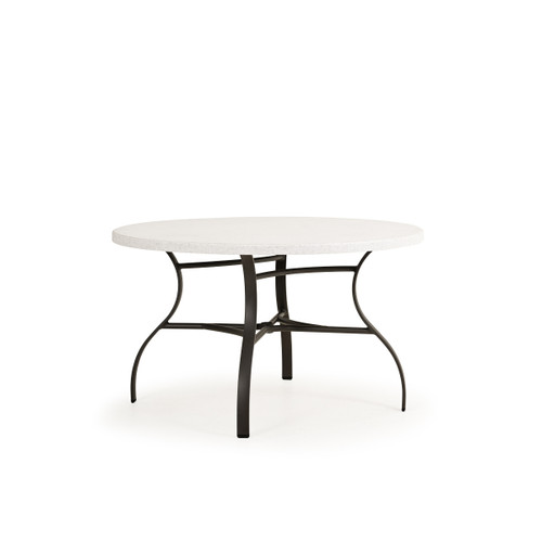 Shoreline 48" Round Dining Table with Faux Stone Table Top