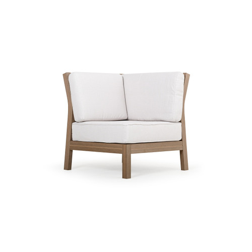 Maui Outdoor PoliSoul™ 90 Degree Corner Chair in Weathered Teak