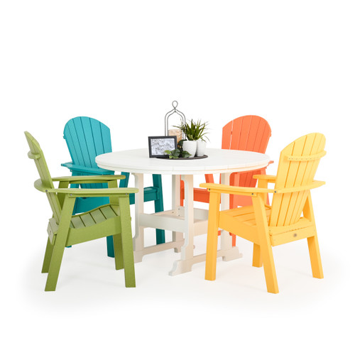 Oceanside Outdoor 5 Piece Multi-Colored Poly Lumber Dining Set