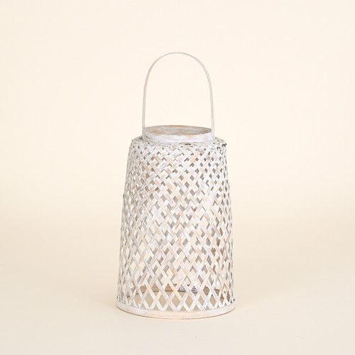 Bamboo Lantern, White Wash