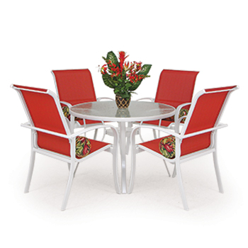 Outdoor Aluminum Sling Dining Set