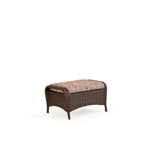 Kokomo Outdoor Wicker Ottoman in Tortoise Shell Leaders Furniture