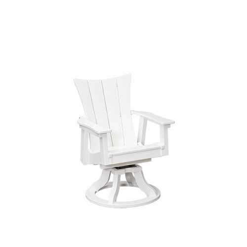 WAVZ Poly Lumber Swivel Dining Chair Leaders Furniture