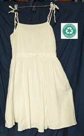  Upcycled - Tie Sleeve Dress Size Medium 