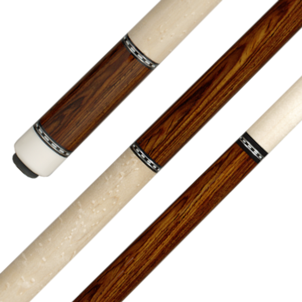 Afterwrap, wrap, and forewrap of Pechauer P06-N pool cue | CheapCues.com