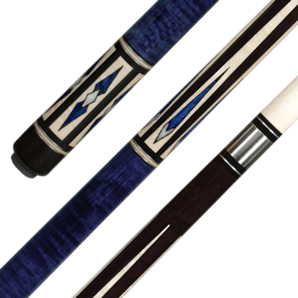 Afterwrap, wrap, and forewrap of Pechauer P10-N pool cue | CheapCues.com