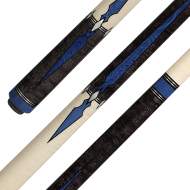 Afterwrap, wrap, and forewrap of Pechauer P12-N pool cue | CheapCues.com