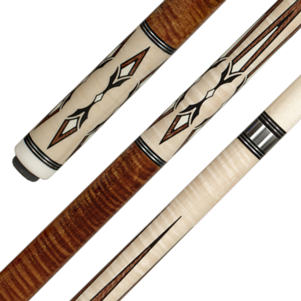 Afterwrap, wrap, and forewrap of Pechauer P20-N pool cue | CheapCues.com