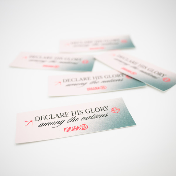 Urbana 25 Declare His Glory sticker (pack of 5)