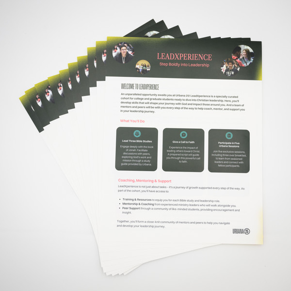 Urbana 25 LeadX Flyer (pack of 10)