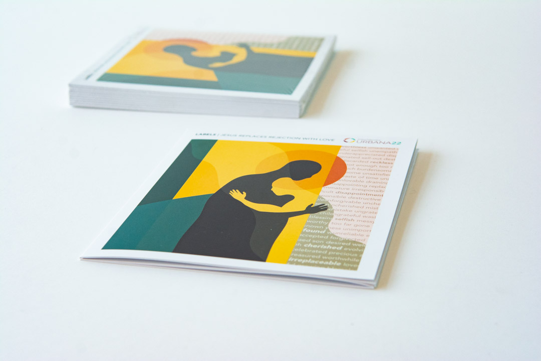 Labels: Jesus Replaces Rejection with Love (bundle of 10)