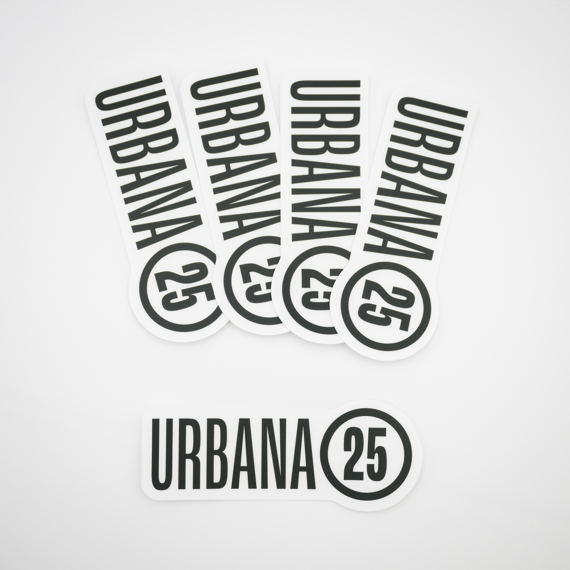 Urbana 25 Green Logo Sticker (pack of 5)