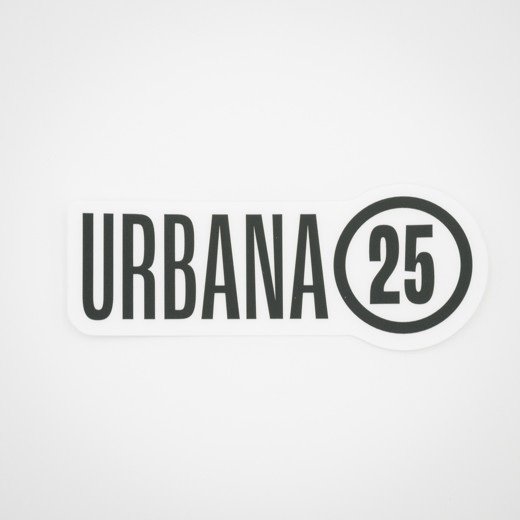 Urbana 25 Green Logo Sticker (pack of 5)