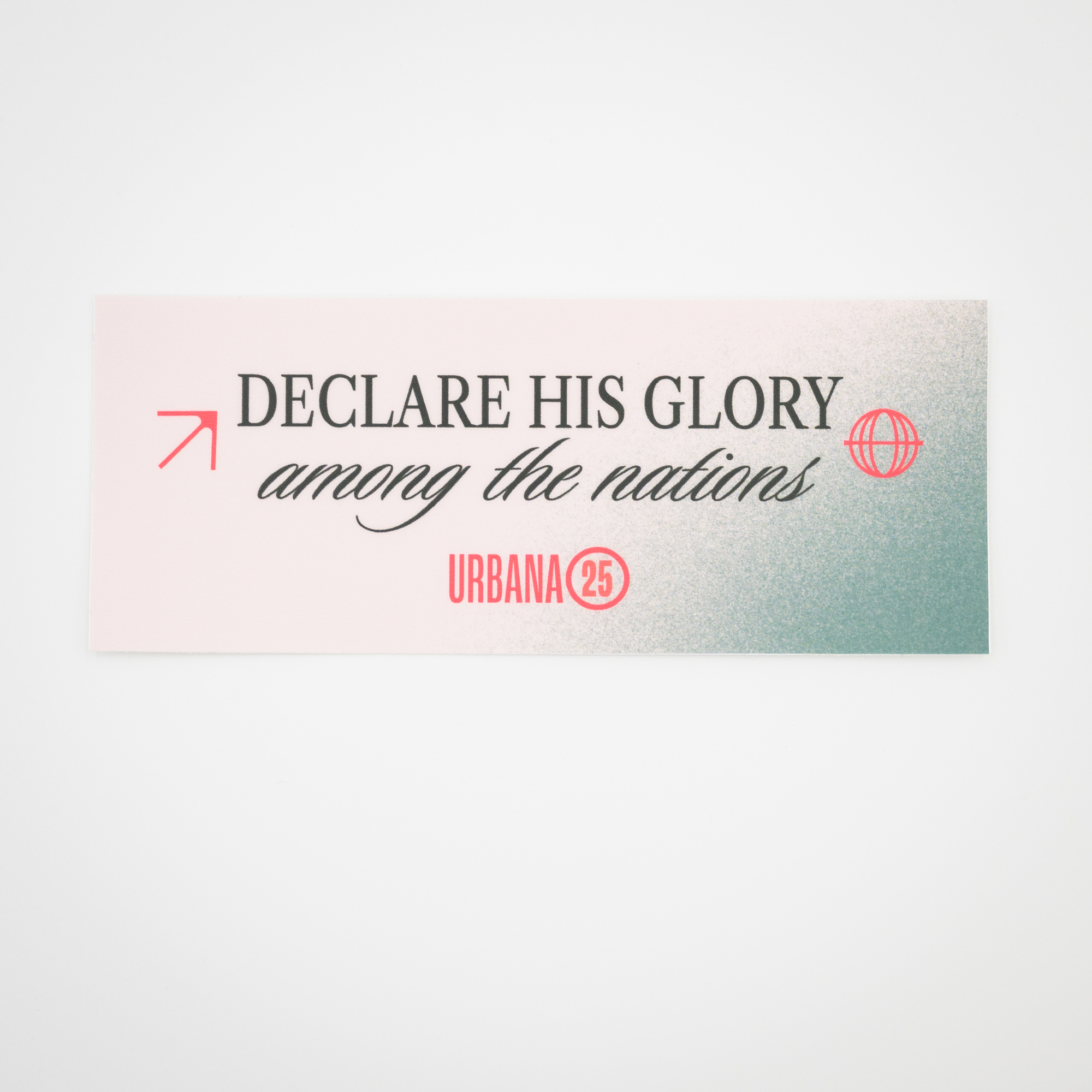 Urbana 25 Declare His Glory sticker (pack of 5)