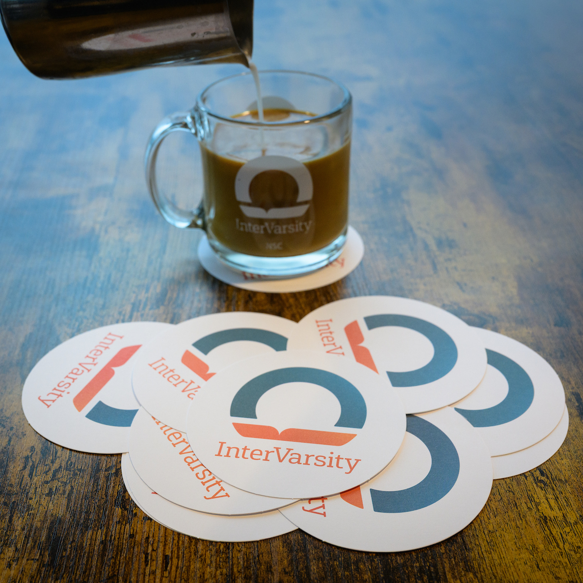 InterVarsity Coasters - full color logo