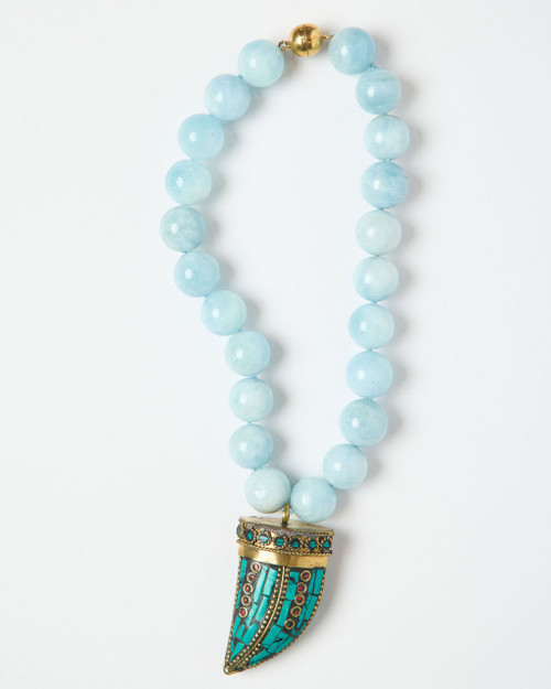 Aquamarine & Inlaid Turquoise