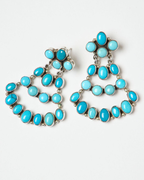 Zuni Cascade Turquoise Earrings