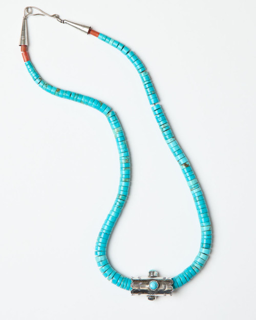 Heishi Turquoise & Silver