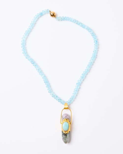 Aquamarine & Fluorite