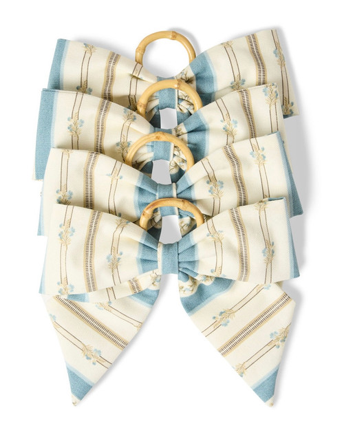 Maison Stripe Napkin Rings, Set of 4