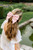 Farmhouse Toile Bow, Pink
