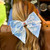 Farmhouse Toile Bow, Blue