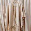 RUAH | Artisanal Cream Llama Wool Yalad Ruana - Handcrafted Elegance for Timeless Style