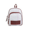 Fracking Design Loma Campana Backpack - White/Brown Design for Trendy Adventures Color Suela y Blanco | 25 cm x 30 cm x 5 cm