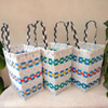 Más Que Tramas | Shoulder Tote Bag, Recycled Storage Basket or Shopping Bag - Multi-Purpose Totes (Random Assorted Color) 23 cm x 30 cm x 15 cm