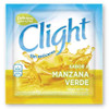 Jugo Clight Manzana Verde Powdered Juice Green Apple Flavor No Sugar, 8 g /  0.3 oz (box of 20)