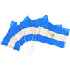 Bandera Banderín Argentina Plastic Flag Decoration Perfect for Enjoying World Cup Tournament, 15 cm x 25 cm / 5.5" x 9.4" (pack of 5)