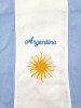 Delantal Bordado Argentina Flag with Sun Design Kitchen Apron - Durable Canvas Asado Apron with Pocket Delantal Bandera de Argentina