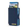Kyma Official CABJ Xeneize Double Blue RFID Wallet - Secure Licensed Boca Juniors Product