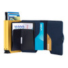 Kyma Official CABJ Xeneize Double Yellow RFID Wallet - Secure Licensed Boca Juniors Product