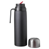 Stainless Steel Thermos with Half Handle Grip and Pour Spout Termo Doble Acero Inoxidable by Made in Mate, 1 l / 33.8 fl oz capacity