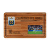 Large BBQ Board with Laser Engraved World Champions 10 Messi - Eucalyptus by Regalando Pasión, 60 cm x 35 cm / 23.62" x 13.78"