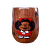 Mate Hand-Painted Lacquered Wood Mate Cup - Mafalda Design