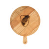 River Plate Pizza Board Laser Engraved with River Plate - Eucalyptus by Regalando Pasión, 35 cm x 35 cm / 13.78" x 13.78"