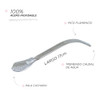 Flamenco Patichata Medium Curved Bombilla, Stainless Steel, 17 cm / 6.7"
