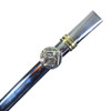 Bombilla Chata Flat Stainless Steel Straw with Horse Charm, Durable & Stylish