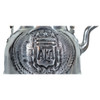 Pava Handmade Aluminum Kettle with Engraved AFA, Artisan Teapot, 100% Argentine Craft Diseño AFA Tres Estrellas