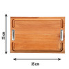 Locos x El Asado Premium Small Platter Eucalyptus Platter Board, 25 cm x 35 cm / 9.84" x 13.77"