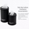 Sumate Set Matero with Eco-Leather Carrying Basket, Yerbera, and Azucarera, 20 x 21.5 x 16 cm / 7.87 x 8.46 x 6.3"