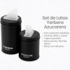 Sumate Mate Set with Eco-Leather Carrying Basket Basket, Flexible Handle, Yerba & Sugar Containers