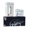 Mate Pampa River Plate Pampera Kit - Black Mate Set with Sugar Bowl & Yerba Container