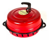 Parrigas Mini Indoor Grill Parrilla Enlozada Para La Hornalla Classic Argentinian Tiled Kitchen Grill No Smoke & No Odor, 30 cm / 11.8" (Red)