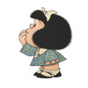 Mafalda Classic Magnet, 10 cm x 7.5 cm (3.93' x 2.95') – Argentinian Collectible Fridge Magnet