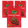 Alicante Pimienta Negra Ground Black Pepper, Gluten-Free, 25 g / 0.88 oz ea (pack of 3)