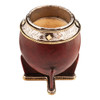Matesur Imperial Torpedo Mate Alpaca Special + Bronze Detailing, Handmade Imperial Torpedo Mate de Alpaca Especial