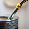 Che Mate Imperial Mate Set Handcrafted Leather Mate Gourd with Stainless Steel Straw & Cleaner Mate de Calabaza